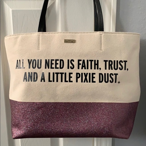 kate spade disney tote pixie dust